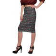 thumbnail image 2 of Moomaya Jupes pour Femmes Longueur Genou Poly Spandex Vêtements Décontractés d'Été, 2 of 6