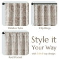 thumbnail image 4 of Curtainking 100% Blackout Curtains 96 In Taupe Floral Thermal Insulated Drapes for Bedroom Living Room, Farmhouse Vintage Window Treatments Set, Rod Pocket 2 Panels, 4 of 11