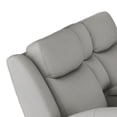 thumbnail image 3 of Cobe Manual Recliner Loveseat- 41 Inch- Center Console- Grain Gray Leather, 3 of 6