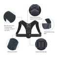thumbnail image 5 of Adjustable Posture Clavicle Support Corrector Back Shoulders Brace, 5 of 8