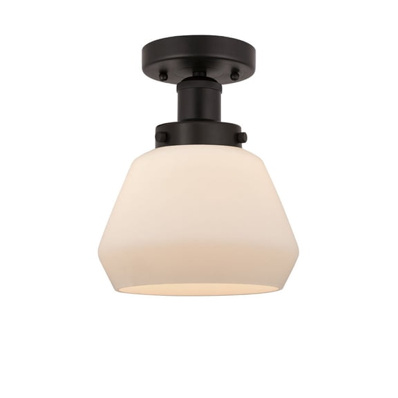 Innovations Lighting - Fulton - 1 Light Semi-Flush Mount In Industrial