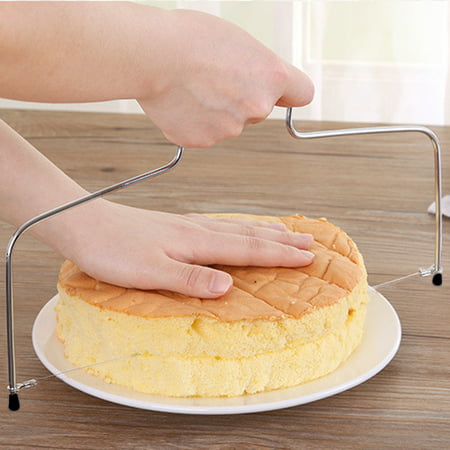Adjustable Wire Cake Slicer Leveler Pizza Dough Cutter Trimmer Tools (Best Pizza Dough For Grilling)