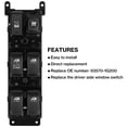 thumbnail image 2 of Interruptor De Ventana Principal Profesional, Práctico Regulador De Ventana, Interruptor Eléctrico, Interruptor De Control Principal De Ventana Principal Negro, Compatible Con Kia Rio 07-09, matsuzay VI004875-00, 2 of 7