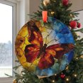 thumbnail image 2 of Butterfly Ornament, Colorful Window Decoration, Artistic Home Decor Piece, Hanging car accessory, Holiday Keepsake, Xmas Tree Hanging Decoration, Seasonal Gift Idea, Collectible Or, 2 of 5