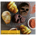 thumbnail image 1 of Skull Cake Pan Silicone Skull Cakelet Mold Skull Pirate Cake Tin Baking Pan, 1 of 6