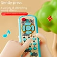 thumbnail image 4 of Red Pretend TV Remote Control Toy for Toddlers 0-3: Interactive 3-Language Learning Tool with Lights & Music, Battery-Powered Early Education Toy for Motor Skills Development, Parent-Child Play, and, 4 of 6