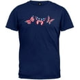 thumbnail image 2 of Flag Butterflies Navy T-Shirt, 2 of 2