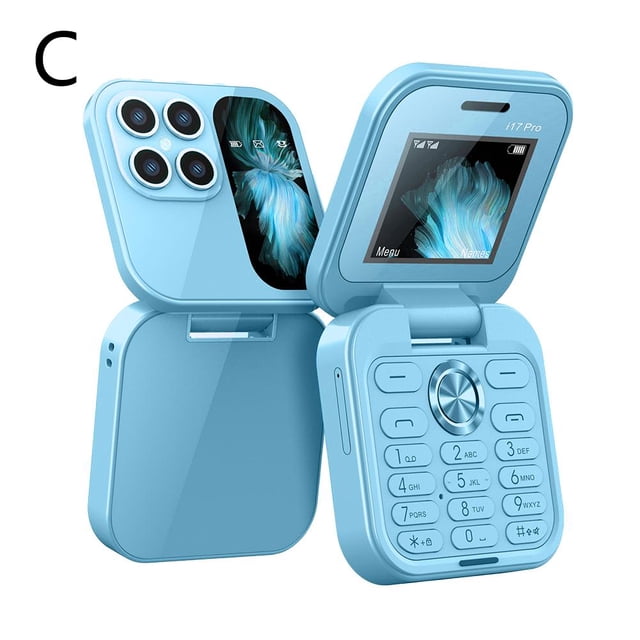 Mini teléfono móvil plegable con dos tarjetas SIM y pantalla pequeña, Y9P1 (2024)