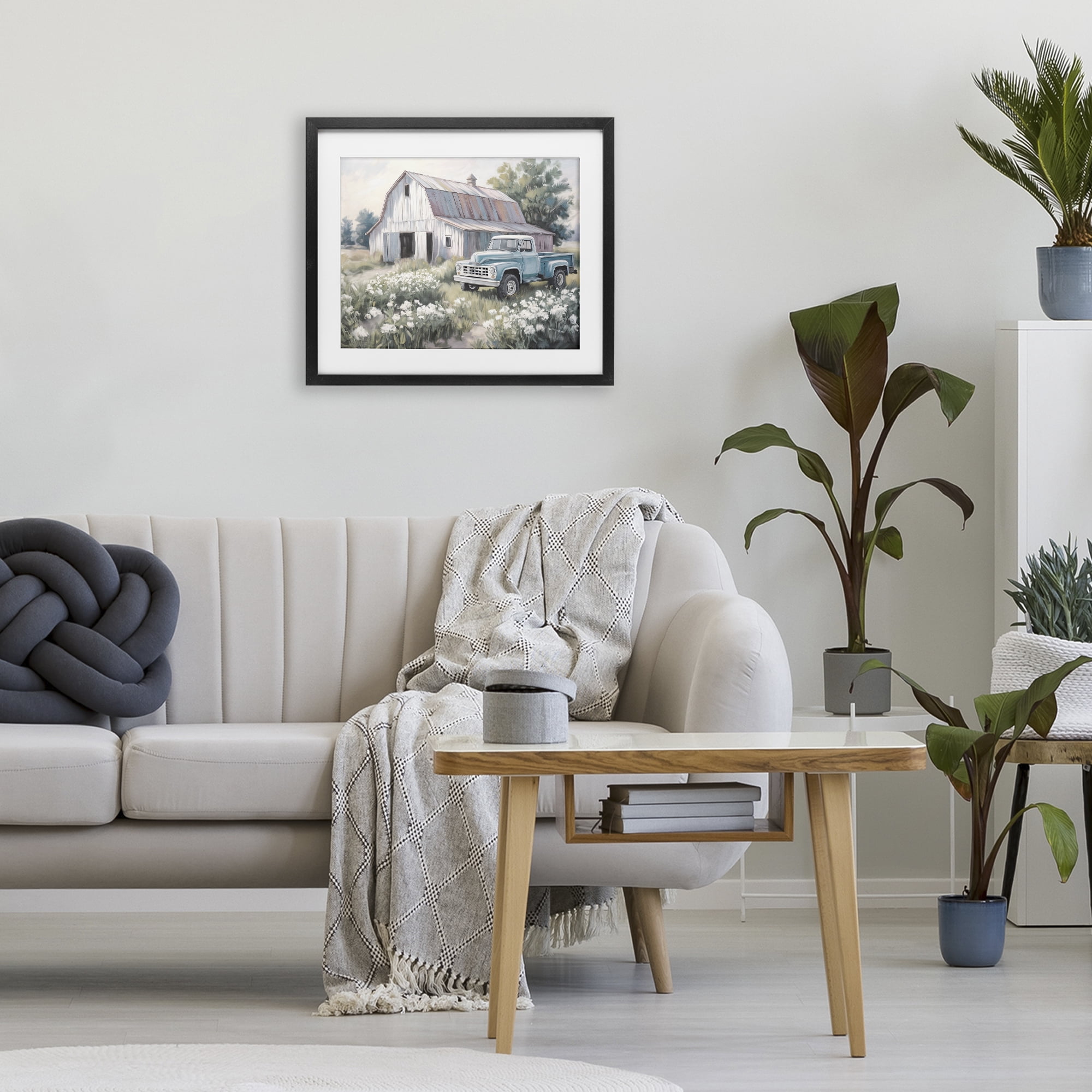 Stupell Industries Pastoral Farm Dreams Black Framed Print Under Glass, design by Kim Allen