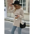 thumbnail image 5 of Cuteduck Long Sleeve T-Shirt for Women Loose Casual Pullovers Tops with Pockets, 5 of 6