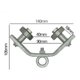 thumbnail image 4 of Pulley Hoist Cable Steel Rope Suspension Assembly, Leg Pulley Proxy Off Pulley, Steel Rope Cable, Heavy Duty Industrial Style, for Garage Workshop, Portable Foldable Design, Metal Frame, 4 of 6