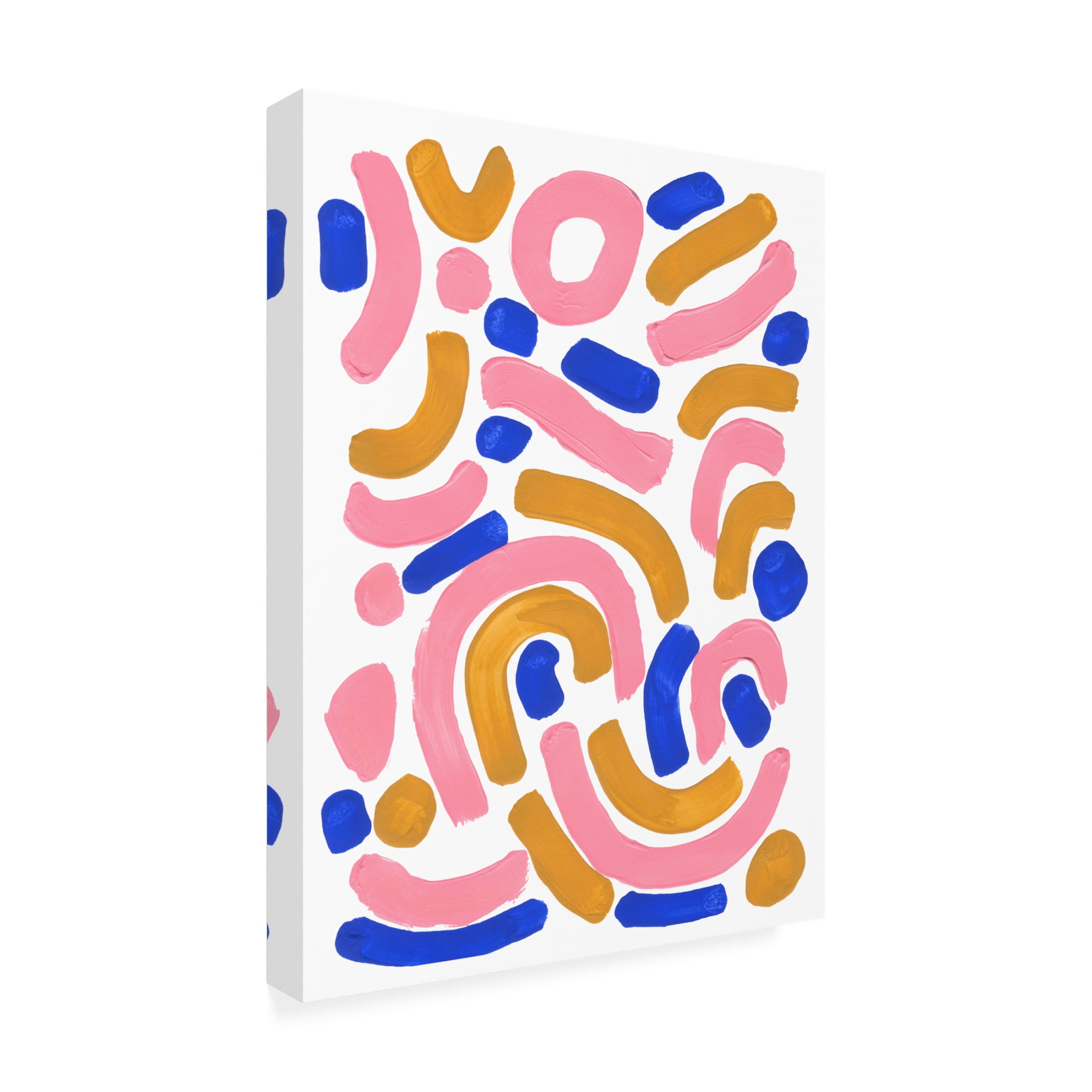 Trademark Fine Art Ejaaz Haniff Pink Wiggle Canvas Wall Art