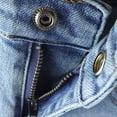 thumbnail image 5 of KIDSCOOL SPACE Baby Denim Shorts,Strtchy DenimAbove Kneee Ripped Summer Short Pants, Light Blue, 18-24 Months, 5 of 8