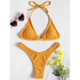 thumbnail image 2 of Women‘s Two Piece Swimsuit Swimsuits Push Up Halter High Neck Bathing Suit Tops, 2 of 4