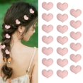 thumbnail image 1 of 20 minipinzas para el cabello con forma de corazón, lindas horquillas rosas para mujeres y niñas, pasadores pequeños para novia, boda, cumpleaños, decoración del cabello, 1 of 5