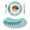 Aque, variant on Aqua Marble Round 13 Inch Placemats Set of 8, Modern Abstract Gradient Water Fluid Art HeatResistant Non Slip Place Mats for Dining Table, Wipeable Braided Kitchen Table Mats for Housewarming