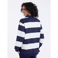 thumbnail image 3 of U.S. Polo Assn. Women's Fleece Rugby Henley Popover, Sizes XS-XL, 3 of 6