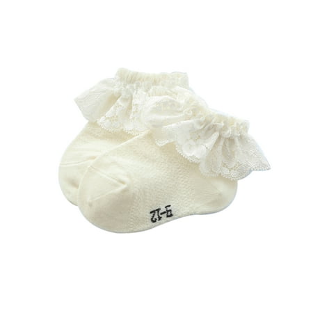 

Calsunbaby Infant Baby Girls Frilly Lace Princess Socks Ankle Socks 6 Months-5 Years