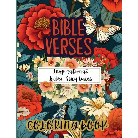 Bible Verses: Inspirational Bible Scriptures Coloring Book, (Paperback)