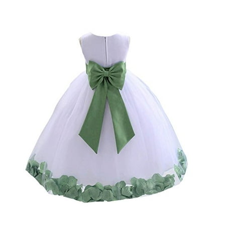 

Ekidsbridal White Tulle Rose Petals Flower Girl Dresses Special Occasions Dresses Wedding Tulle Dresses Toddler Girl Dresses Pageant Dresses Ball Gown Birthday Girl Dress Easter Summer Dresses 302T