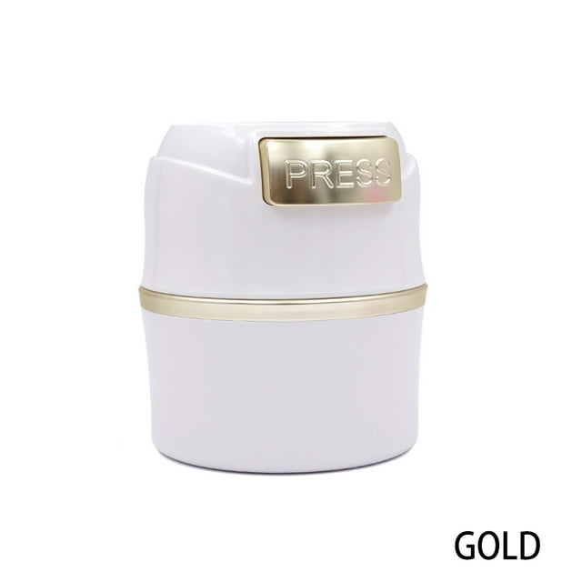 Maoww ABS Cils Colle Conteneur de Stockage Portable Réutilisable Professionnel Remplacement Élégant Bouton Interrupteur Salon Boîte Beauté Outil Or