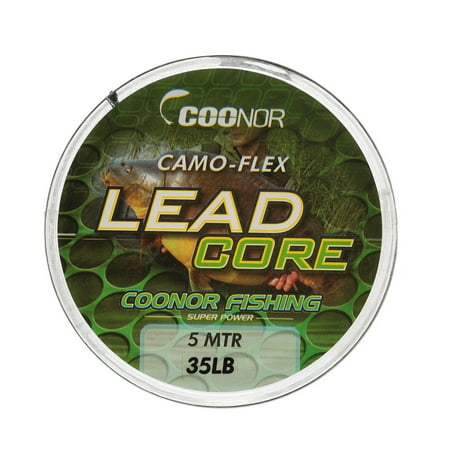 35lb / 45lb / 55lb 5m Leadcore Braided Camouflage Carp Fishing Line Hair Rigs Lead Core Fishing