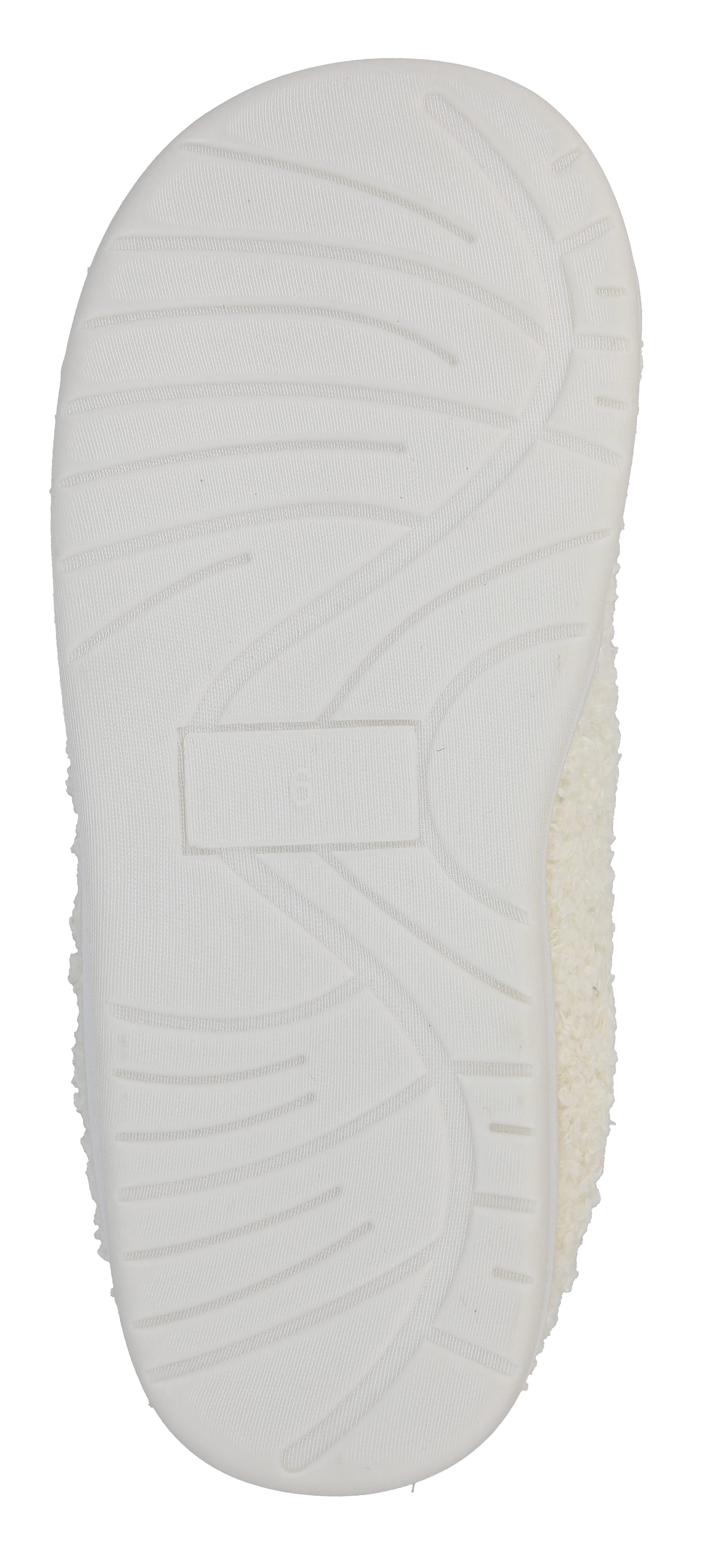 S+R Women's Smiley Graphic Cozy Slide Slipper