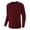 Wine, variant on Mens Fashion Henley Shirts Long Sleeve Button Cotton T-Shirt Crewneck Sweatshirts Casual Slim Fit Tops Comfy Basic Shirts Lightweight Pullover Workout Shirt