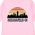thumbnail image 4 of Inktastic Indianapolis Indiana Skyline Retro Boys or Girls Long Sleeve Toddler T-Shirt, 4 of 5