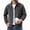 Black #023, variant on Men's Collared Full Zip Casual Jacket, Machine Washable, Collared Coat, Vintage Old Money Style, Medium Weight, 3 Pockets, Fall Winter, 3XL