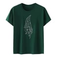 thumbnail image 4 of Ruyang Tops for Women, Women's T Shirts Short Sleeve Tees Graphic Print Loose Summer Tops Loose Fit Lightweight Shirt S-2XL, 4 of 4