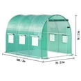 thumbnail image 5 of VEVOR Walk-in Tunnel Greenhouse Galvanized Frame & Waterproof Cover 10x7x7 ft, 5 of 8