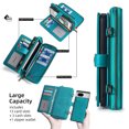 thumbnail image 5 of Dteck for Google Pixel 7 Wallet Phone case, PU Leather Multi-Function Detachable 2 in 1 Magnetic Card Holder Kickstand Zipper Shoulder Strap Purse Cover, Blue, 5 of 7