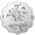 thumbnail image 1 of 100pcs Self-Adhesive Silver Foil Embossed Stickers Medal Decoration Sticker Book Pattern Stickers Graduation Corporate Notary Seals Envelope Gift Seal, 1 of 5