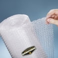 thumbnail image 2 of 2 Rolls Mighty Gadget Brand 3/16" Air Bubble Cushioning Roll Perforated Every 12" - 12" W x 300” (25 feet) L per Roll Cushioning Moving Supplies Protect Glasses, China, Dishes for Shipping Packing, 2 of 6