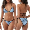thumbnail image 3 of Fotbe Cute Shark Traje de Baño para Mujer de Dos Piezas – Bikini Sexy de Tirantes Tipo Halter con Diseño Triangular, 3 of 6