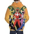 thumbnail image 6 of Power Rangers Mens Active Sweatshirts Cozy Hoodie 3d Graphic Sweater Casual Winter Clothes Tops Coat Large, 6 of 7