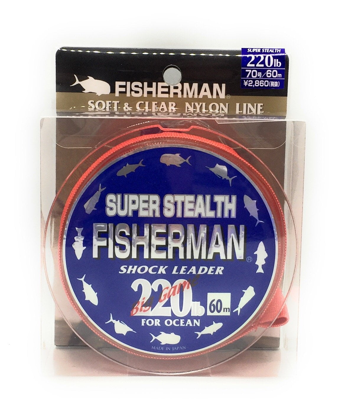 Fisherman Super Stealth Monofilament Shock Leader Line for Ocean