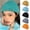 Beige, variant on Knitted Hat Hip Hop Ripped Flanging Metal Ring Solid Color Keep Warm Woolen Yarn Autumn Winter Women Beanie Cap for Outdoor