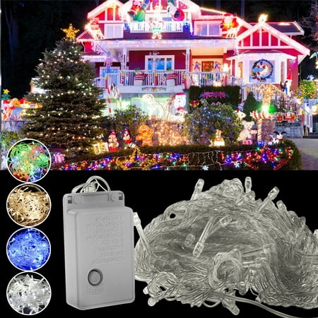 String Lights LED Copper Wire Fairy Christmas Tree Light with Controller 66ft/20M 200LEDs Twinkle Lights for Holiday, Wedding,