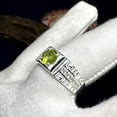 thumbnail image 3 of Peridot Ring for Men: Greek Sterling Silver Statement Jewelry, 3 of 9