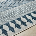 thumbnail image 6 of Boutique Rugs Asif Bohemian, Transitional Area Rug - Outdoor Safe - Light Gray, Royal Denim, Slate - 18" x 18" Sample, 6 of 7