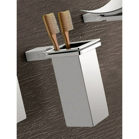 Nameeks 3810-01 Gedy Free Standing Tooth Brush Holder - Chrome