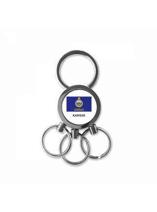 Stockdale Denver Broncos State Shape Keychain