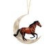 thumbnail image 1 of Gibobby Animales sentados en la luna Adornos para árbol de Navidad Colgante de acrílico con doble impresión para decoraciones para árboles de Navidad Adorno(F), 1 of 4