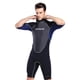thumbnail image 4 of Traje de baño deportivo de manga corta para hombre, de una pieza, con cremallera en la espalda y surf L, 4 of 9
