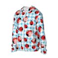 thumbnail image 2 of Sigee Flowers and Lady Bugs Print UPF50+ Men's Sun Protection Hoodie Shirt SPF UV Shirt Long Sleeve Fishing Outdoor Lightweight, S-3XL, 2 of 9
