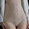 thumbnail image 6 of Viluyesy Womens Plus Size Shapewear Panties, Slimming Butt Lifter High Waist Tummy Control Body Shaping Brief Khaki 2XL, 6 of 9