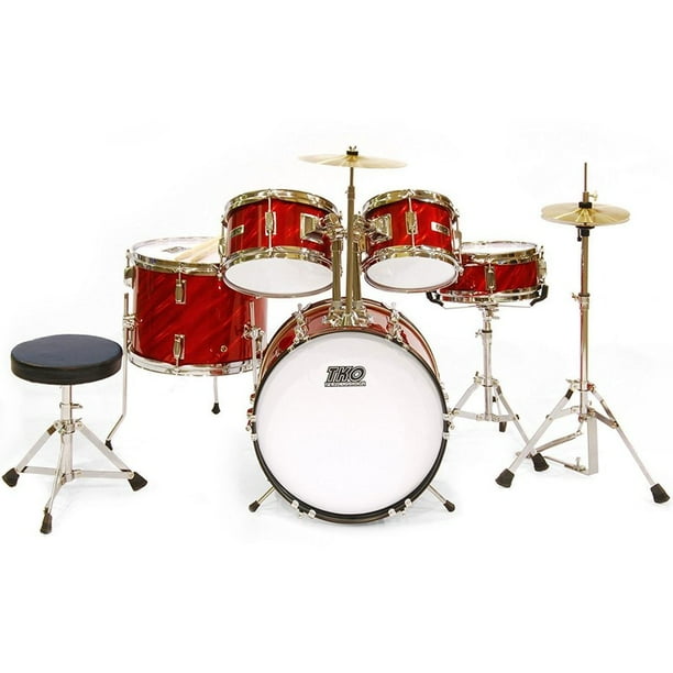 Junior Drum Set for Kids, This Percussion Drum Kit Features Bass Drum