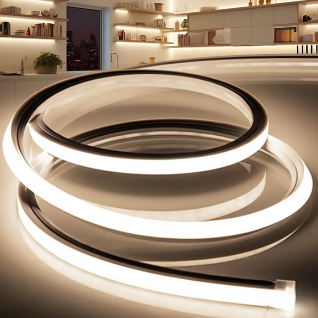 Tira de luces LED VOEWT, color blanco neutro, 4000 K, 10 m, resistente al agua